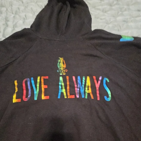 Torrid Trolls "Love Always" Zip Up Hoodie β€οΈπ§‘πππ - Picture 4 of 7